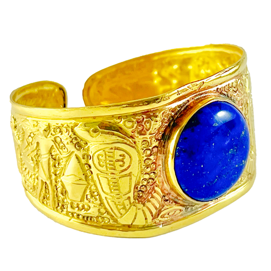 Blue Lapis Pharaoh Cuff